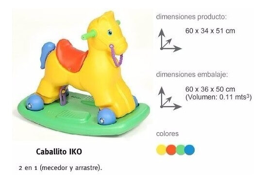 Vegui Caballito Iko Mecedor pata pata - Imagen 2