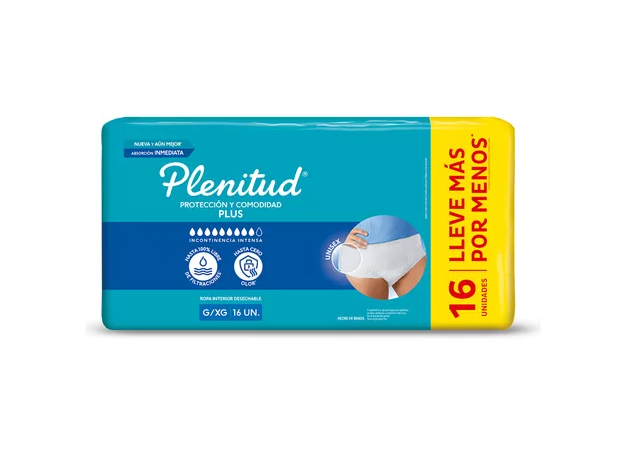Plenitud Protect Plus ropa interior P/M G/XG x16