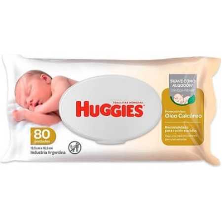 Toallitas Huggies con óleo calcáreo