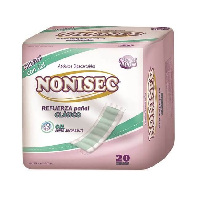 Nonisec apósito refuerza pañal Clasico x 20 unidades