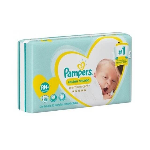 Pampers Deluxe Protection recién nacido + x 56 (hasta 6kg)
