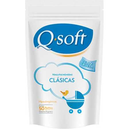 Toallitas Qsoft repuesto x 50u
