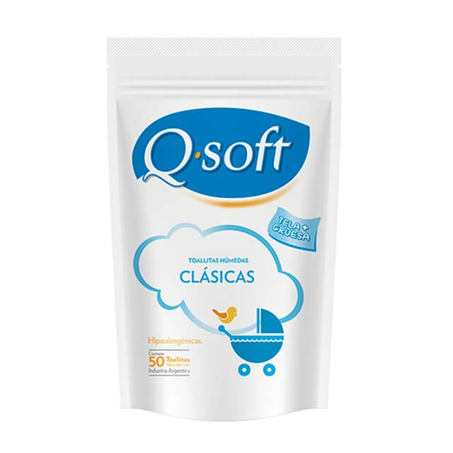 Toallitas Qsoft repuesto x 50u
