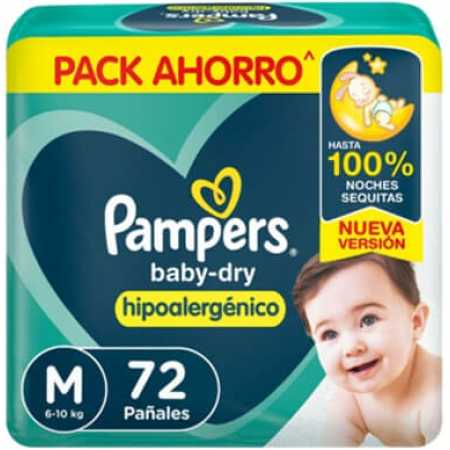 Pampers Baby Dry Pack Ahorro M, G, XG, XXG