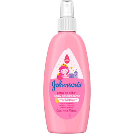 Spray Desenredante Gotas de Brillo J&J x200 ml
