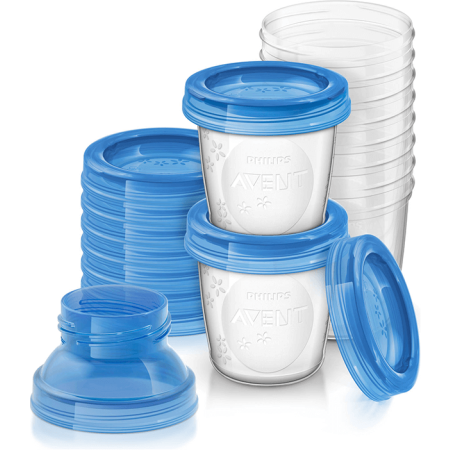 Vasos para almacenamiento de leche materna Philips Avent x 10 Recolectores
