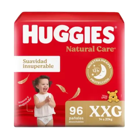 Huggies Natural Care Pack Mensual XG, XXG, XXXG