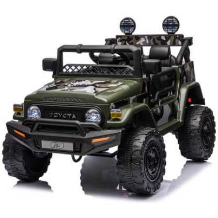 Jeep a Bateria Toyota Cruiser 6v Control, Asiento de Cuero, Luces y Música