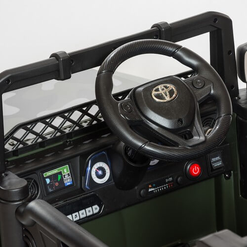 Jeep a Bateria Toyota Cruiser 6v Control, Asiento de Cuero, Luces y Música - Imagen 5
