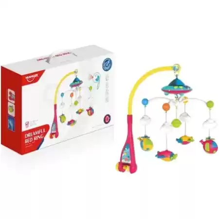 Movil Musical Con Proyector Priori Nave Espacial Cunero