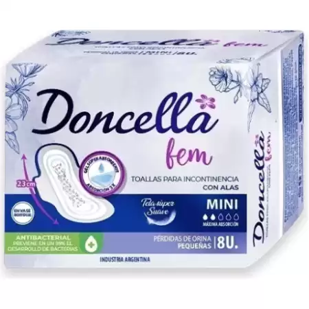 Doncella fem Toallitas Con Alas- Mini