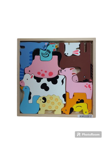 ROMPECABEZAS DE ENCASTRE 2 EN 1 GRANJA