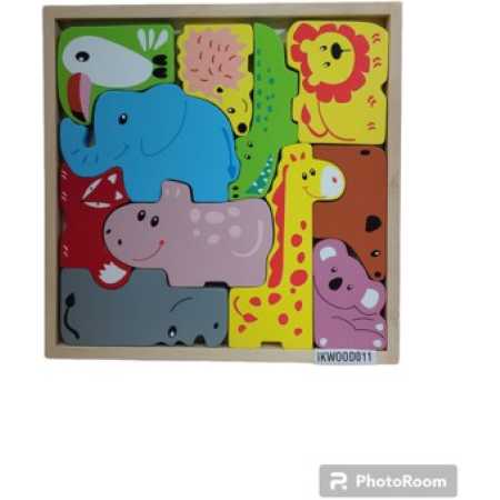 ROMPECABEZAS DE ENCASTRE 2 EN 1 JUNGLA