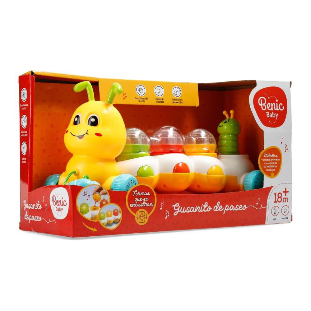 Gusanito De Paseo con luz y sonido