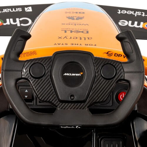 Auto a bateria F1 MClaren 12v Control, Usb, Asiento de Plástico - Imagen 3