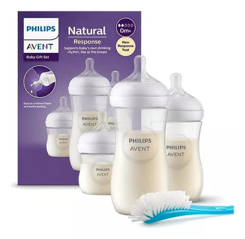 Set de Mamaderas Avent Natural 4 piezas