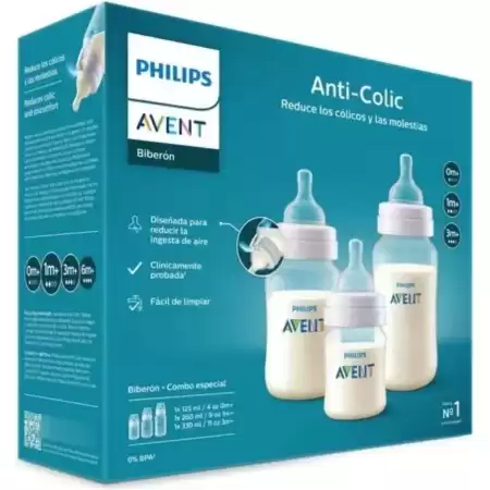 Set Mamaderas Philips Avent Anticólicos SCY119/18 0m+ 1m+ 3m+