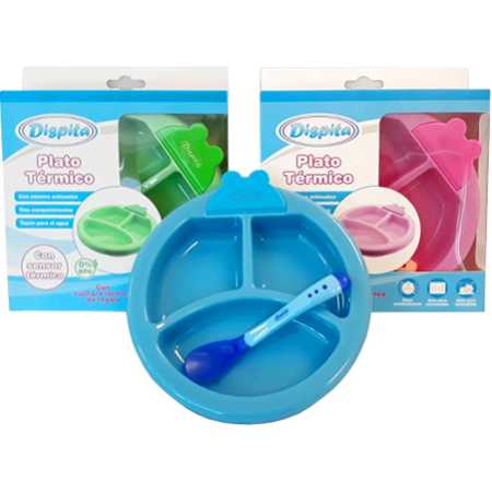 Plato Térmico con cuchara- Dispita