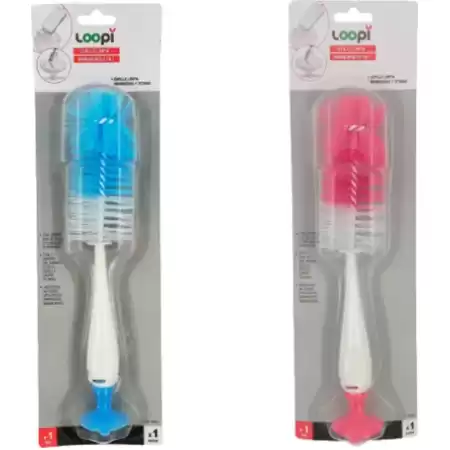 Cepillo Limpia Mamaderas 2 En 1- Loopi