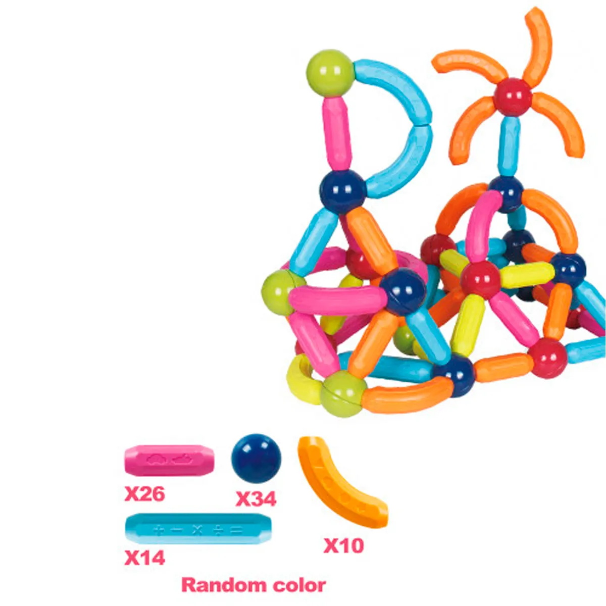 Palitos Magneticos 84 Piezas - Imagen 4