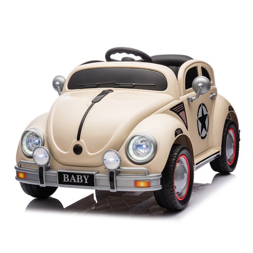 Auto Escarabajo 12v Control, Usb, Asiento Plástico