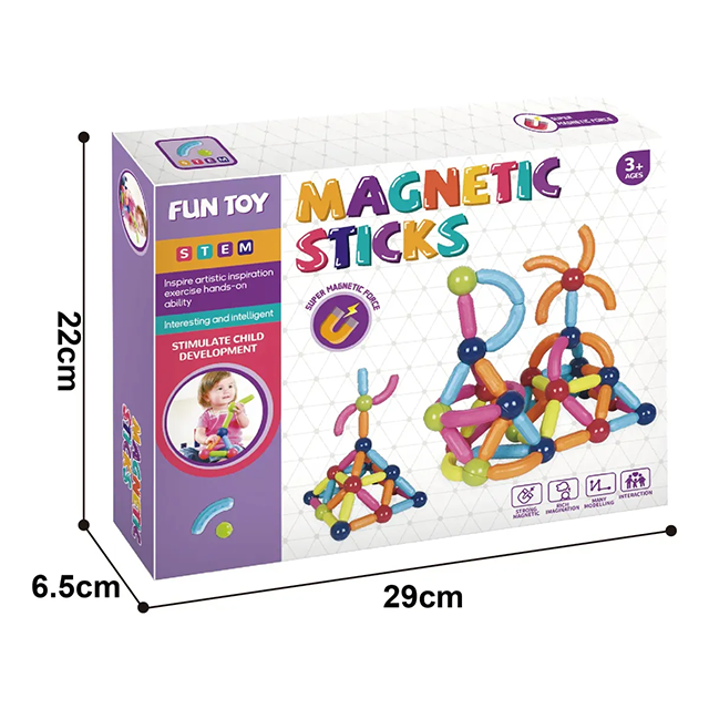 Palitos Magneticos 84 Piezas - Imagen 2