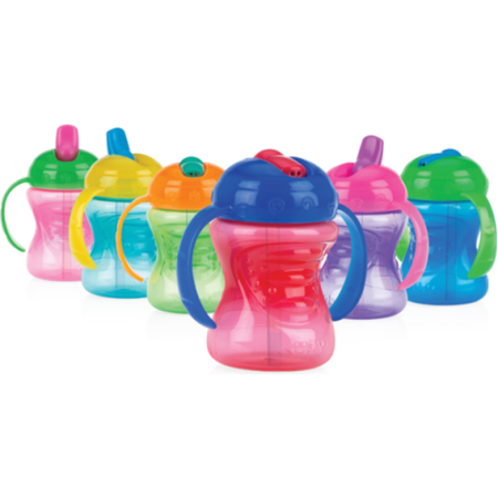 Vaso Con Asas y Boquilla flujo directo 240ml- Nuby