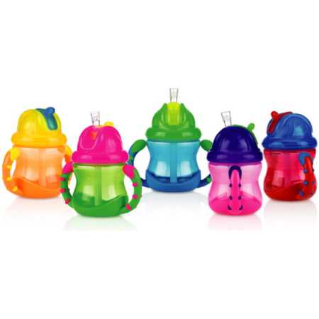 Vaso Con Sorbete Antiderrame y Asas 240ml- Nuby