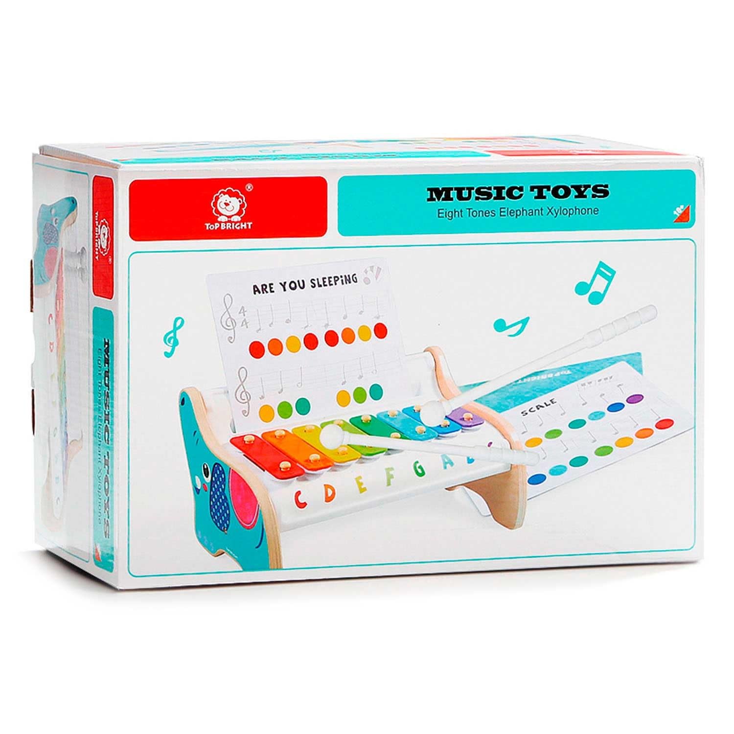 Xilofon Elefante Piano Infantil Didactico Top Bright - Imagen 2