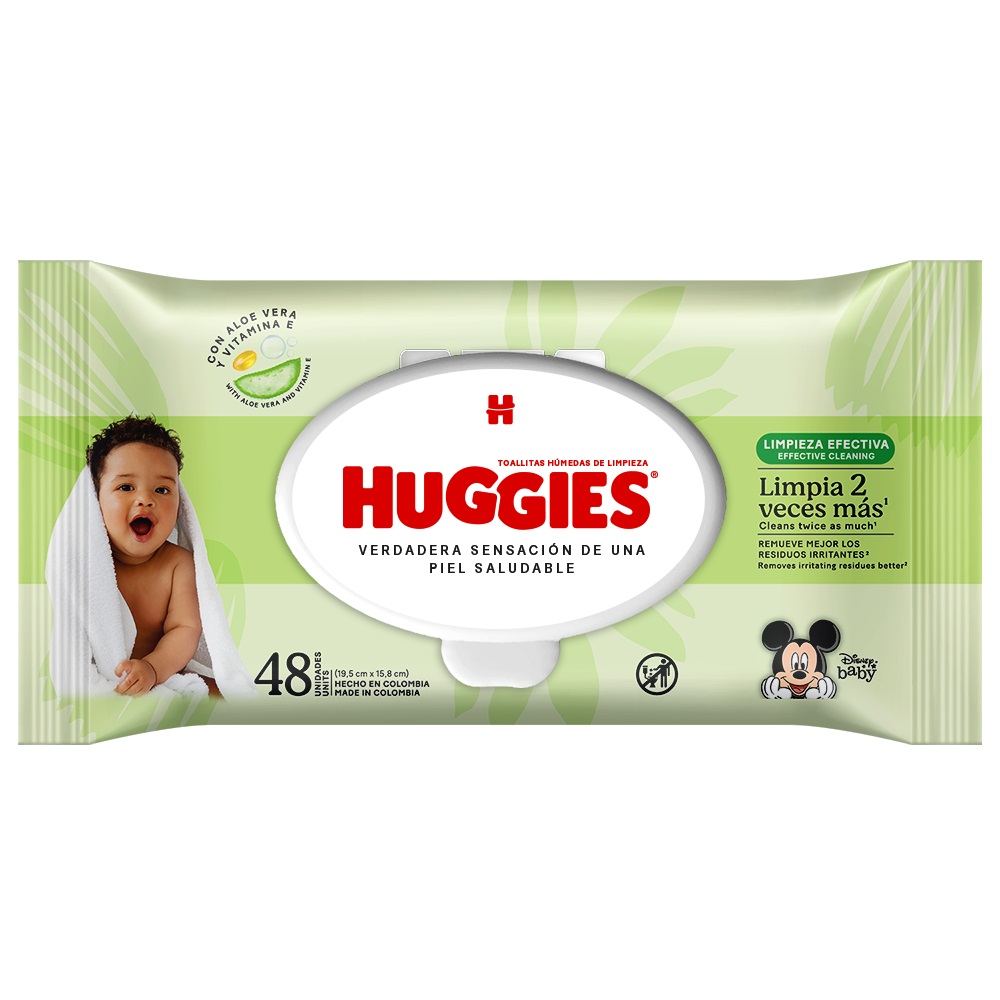Toallitas Húmedas Limpieza Efectiva - Huggies x48u