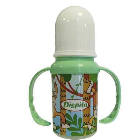 Mamadera Con agarre Estampada 125ml- Dispita