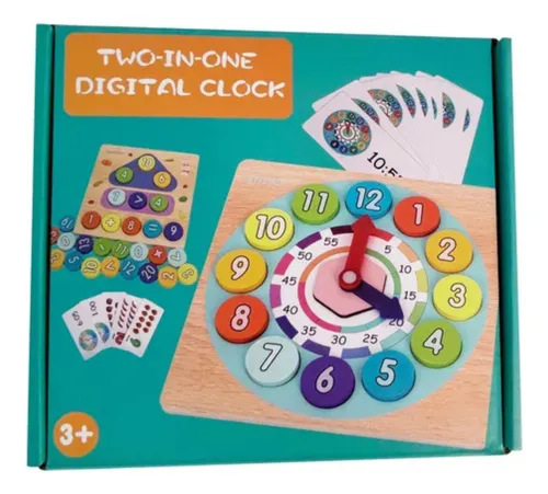 Reloj de Madera Para Sumar y Contar