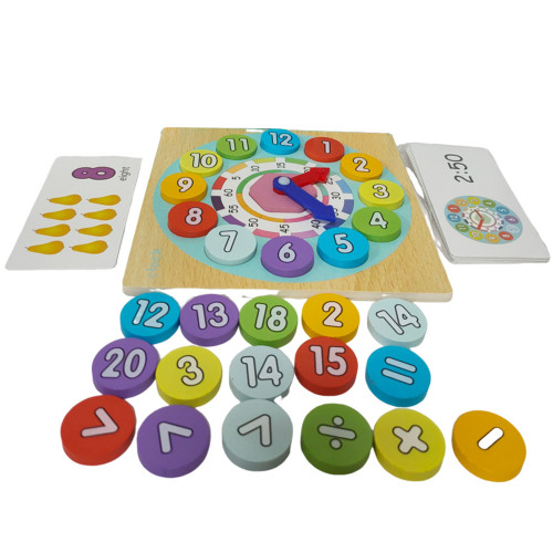 Reloj de Madera Para Sumar y Contar - Imagen 2