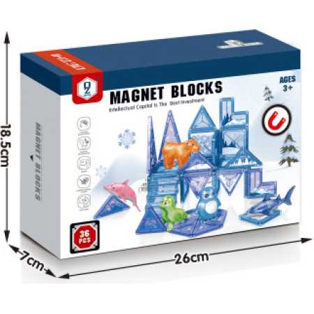 Bloques Magneticos 36 Pieza Explorer Fan