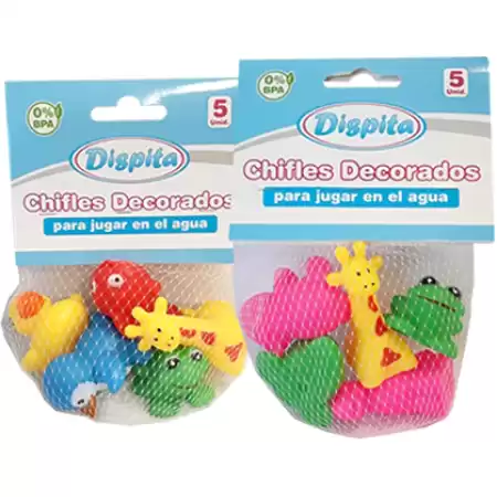 Animalitos Chifles Decorados por 5 Unid Dispita