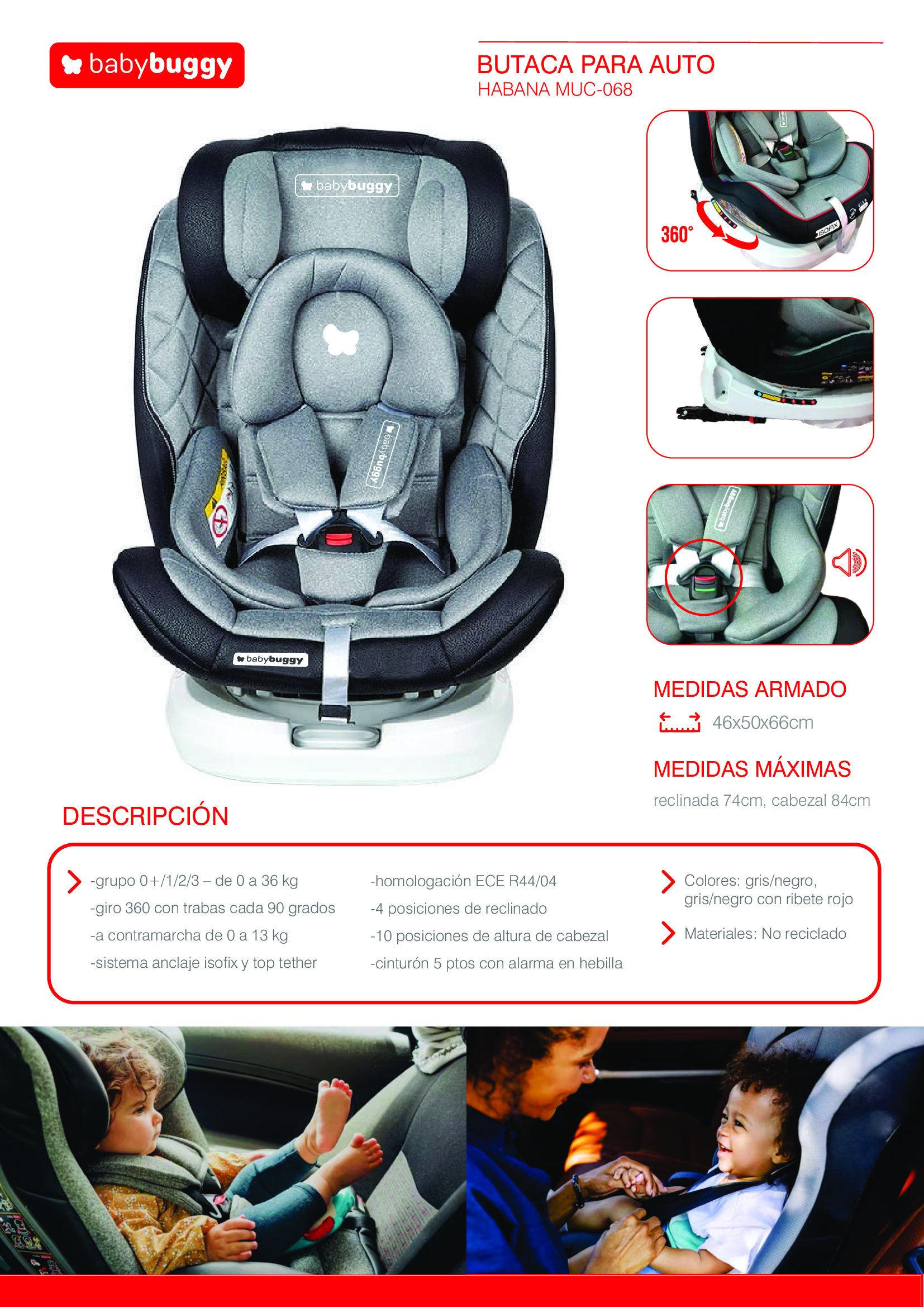 Butaca Habana 360 Isofix Baby Buggy - Imagen 2
