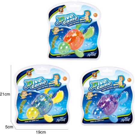 Juguete Buceo Animales con Luces Se Prenden Al Tocar El Agua