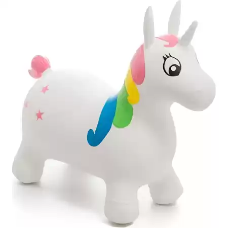 Saltarín Inflable De Goma Unicornios Love