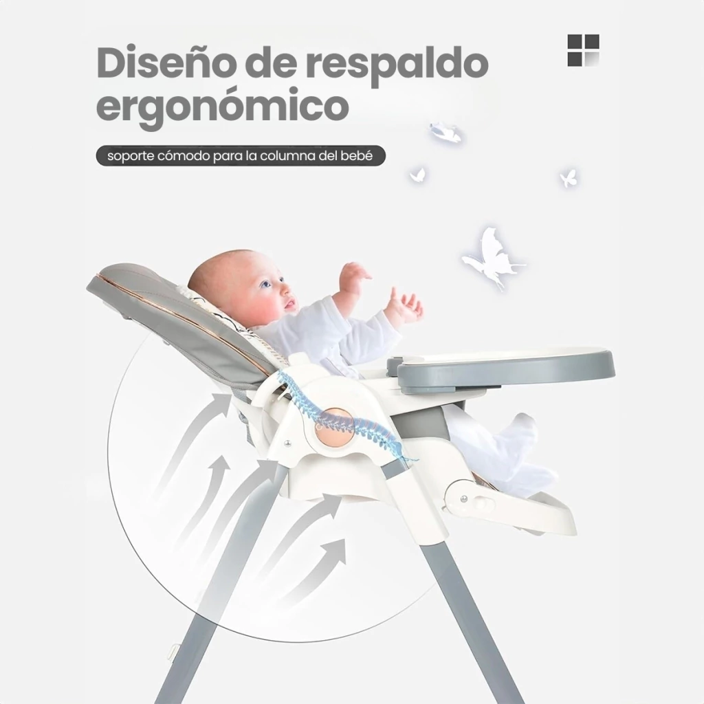 Silla de Comer Plegable Premiun Ema Baby Buggy - Imagen 5