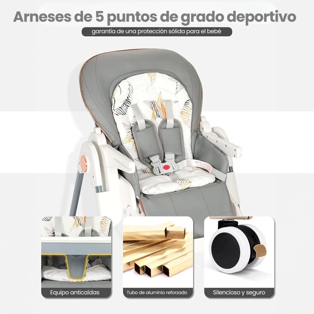Silla de Comer Plegable Premiun Ema Baby Buggy - Imagen 3