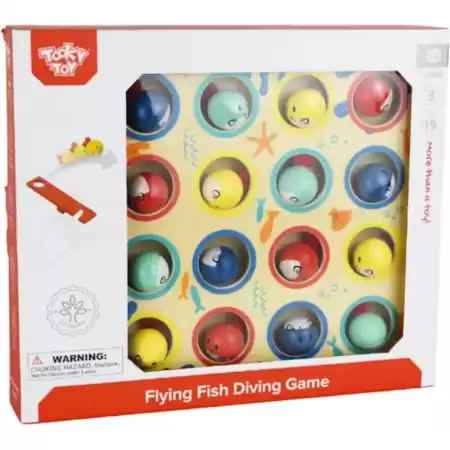 Tablero Madera Lanza Peces Al Mar 19 Piezas