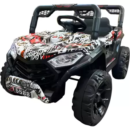 Utv Arenero Deportivo 12v 7ah, Asiento de Cuero, Control Remoto, Cuatro Motores