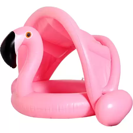 Salvavidas Flotador Infantil Flamenco Inflable Color Rosa