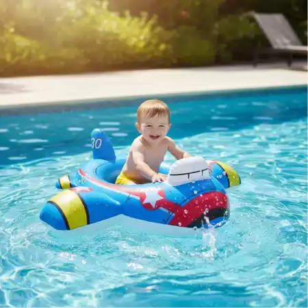 Flotador Salvavidas Bote Para Bebé Avión