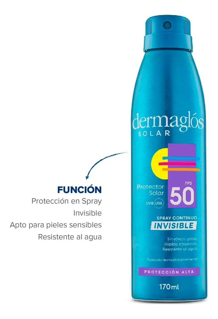 Protector Solar Dermaglós Fps 50 Invisible 170 Ml Nivea - Imagen 2
